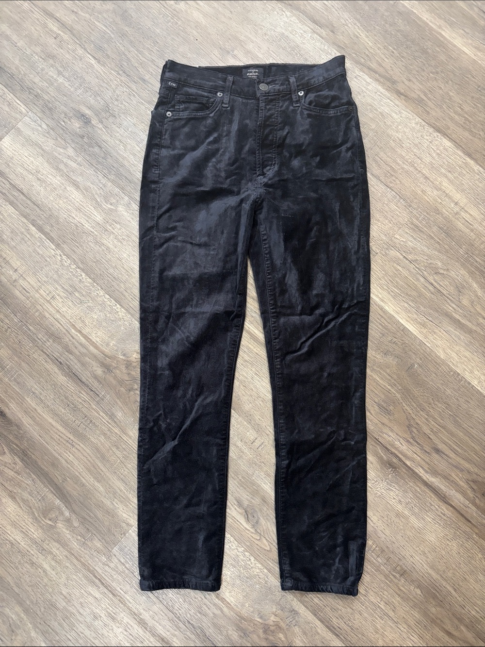 Citizens Of Humanity Black Olivia Ankle Straight Leg Pants